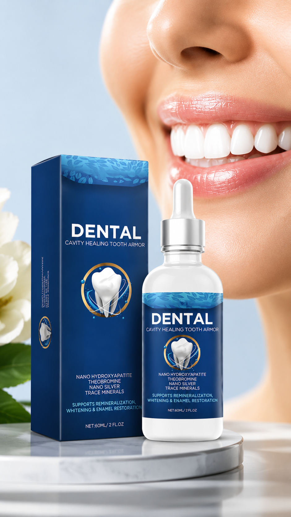 REPARADOR DENTAL CON HIDROXIAPATITA – ¡Fortalece Tus Dientes!